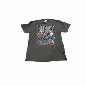 NASCAR Chicago Street Race Weekend 2024 Graphic T‎ Shirt Mens XL Gray Cotton